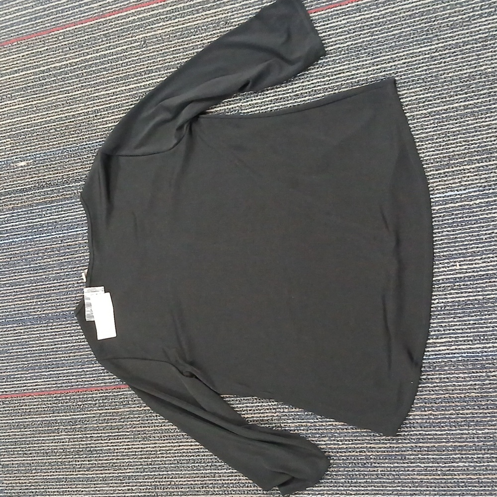 Chicos Easywear Natalie3/4 Sleeve Size 2 US M Black Slinky Knit Nwt - Picture 5 of 6